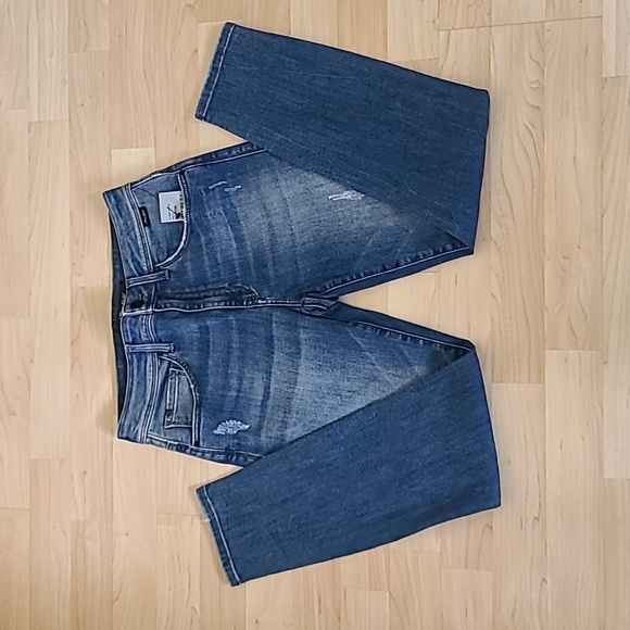 Mavi Women's Tess High Rise Super Skinny Crop Jeans In Dark Blue Size 27 - Picture 4 of 10